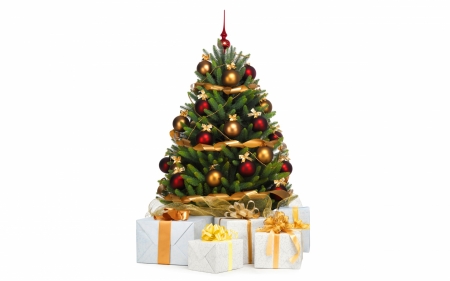 Christmas - santa, tree, gift, christmas