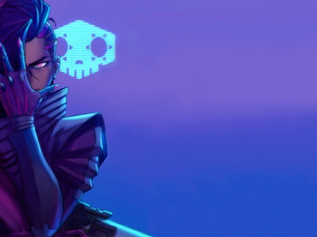 Sombra - Hacker, Purple, Awesome, Overwatch