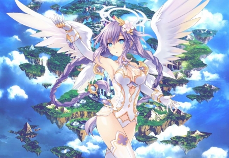 Angel - anime, wings, angel, armor