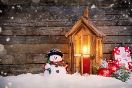 â™¥ - candle, winter, wool, snowman, snow