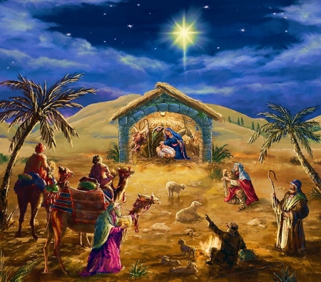 Nativity scene - christ, jesus, religion, adoration, gospel, christmas