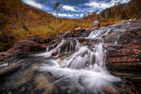 â™¥ - waterfall, nature, water, flowing