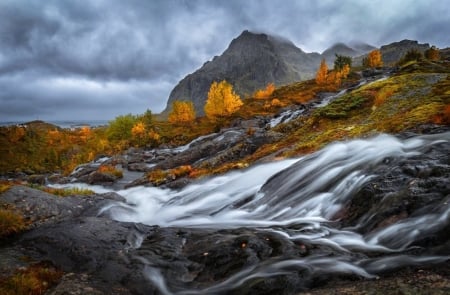 â™¥ - waterfall, nature, water, flowing