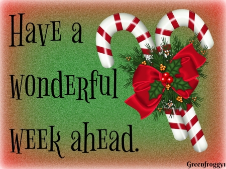 WONDERFUL WEEK - comment, card, wonderful, week