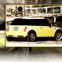 Fast Yellow 2003 Mini Cooper S 4:3 Wallpaper