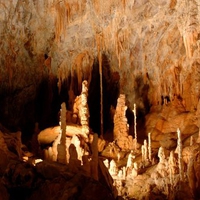 Cave With Stalactites And Stalagmites