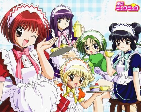 Don't We Look So Cute As Maids - anime, girls, cute, maid