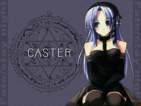 Caster - anime, girl, fatestay night