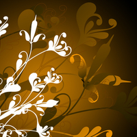 Golden Flowers [Vector Art]