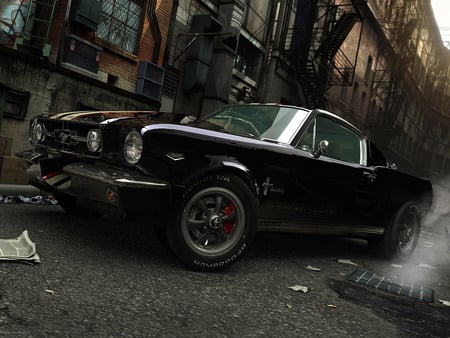 Mustang - city, cars