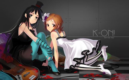 Yui and Mio - dont, lazy, say, graphic, anime