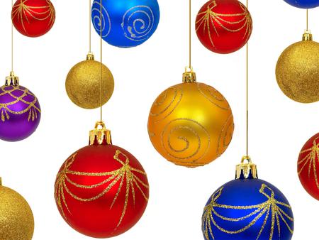 HOLIDAY DECORATION - golden, purple, red, balls