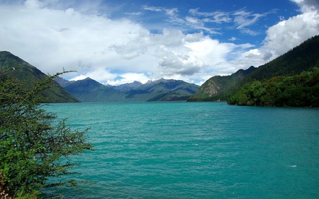 Basong Lake Tibet - lake, basong, tibet