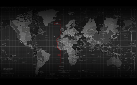 World Timezones - map, world