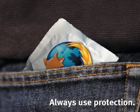 Always use protection - denim, firefox