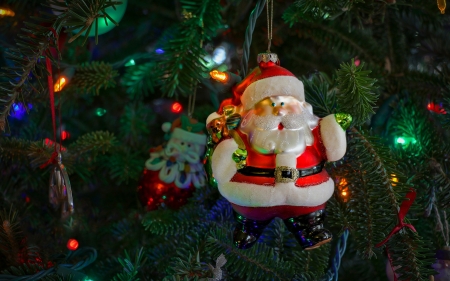 Christmas tree - santa, light, tree, claus, christmas