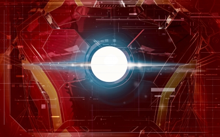 Ironman - Iron, chest, Man, marvel, light