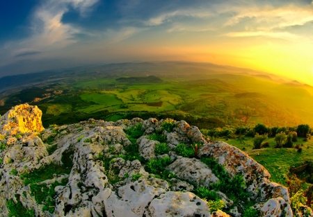 Splendor of our planet - nature, mountains, sky, sunset