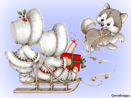 SANTAS SLEIGH - creation, santas, cute, sleigh