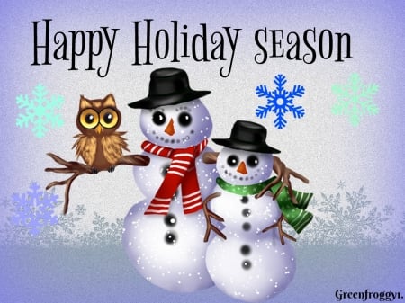 HAPPY HOLIDAY SEASON - SEASON, HOLIDAY, CREATION, HAPPY