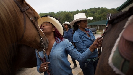 Love Knows No Color.. - women, fun, female, boots, hats, brunettes, western, girls, cowgirl, style, outdoors, horses, ranch