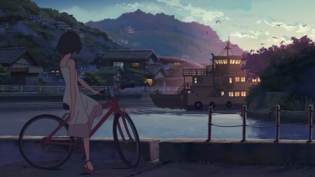 Cross Road - anime, girl, road, cross