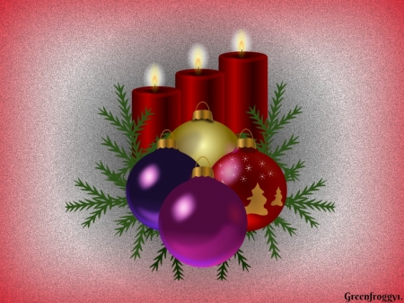 CHRISTMAS CANDLES - creation, christmas, decorations, candles