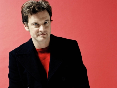 Colin Firth - colin firth, red, man, actor, black