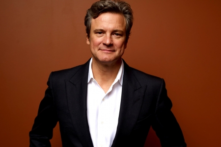 Colin Firth - black, Colin Firth, actor, red, man