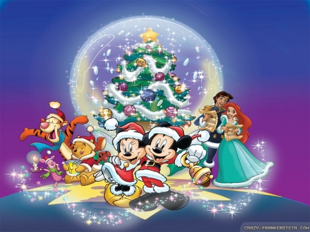 disney christmas - christmas, fun, friends, disney