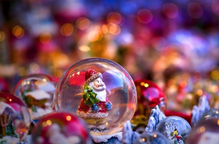 Christmas decoration - pretty, winter, decoration, balls, santa claus, christmas, holiday, new year, cute