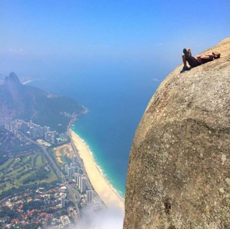 Amazing Brazil - city, mountains, sea, man