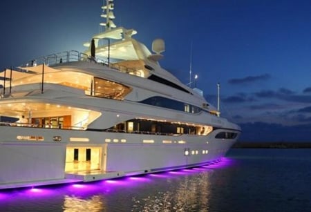 Yacht - luxury, lights, photography, cool, life