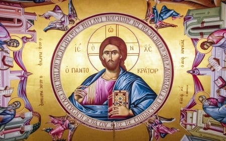 Jesus Christ - christ, jesus, pantocrator, angels