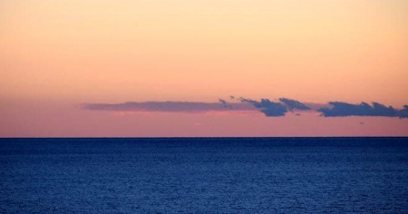 Wonderful View - clouds, sea, sunset, ocean