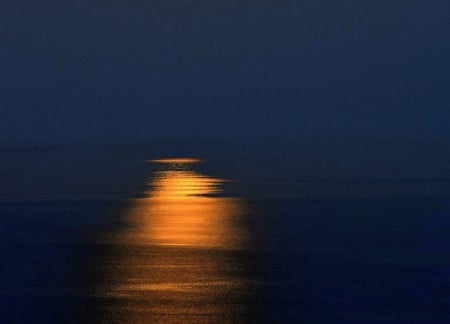 Splendor Of Our Planet - moon, ocean, nature, sea