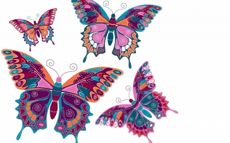 butterflies - fun, abstract, cool, butterflies