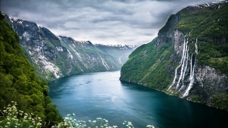 41 - norway, fjord, mountain, river