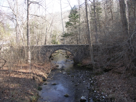 Old Rock bridge, Ozarks - rock bridge, ark woodlands, unused bridge, bridge over tranquill waters