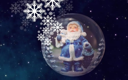 Blue Santa