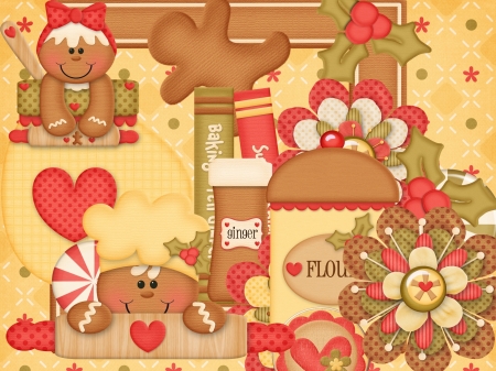 Sweeties - Gingerbread, Sweets, Merry Christmas, Cookies