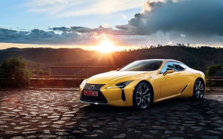 Lexus LC 500 - Lexus, 2016, fast, 500, car, yellow, LC