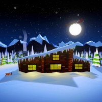 Winter night, Santa's coming