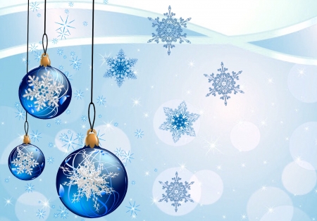 Christmas sparkle - sparkle, snowflakes, blue, Christmad, ornaments, background