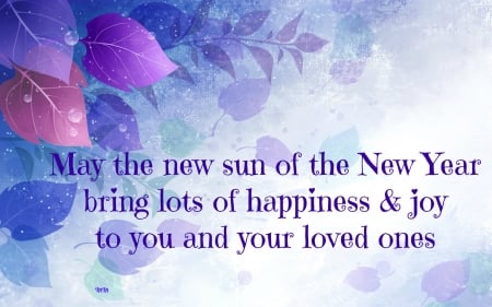 New Year - new year, greetings, blessings, love, wishes, joy, happiness