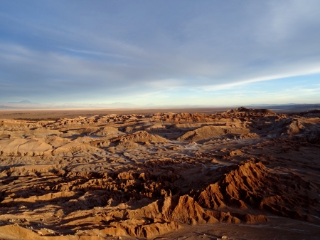 Rocky Sunset - cloud, rocky, barren, desert, sunset