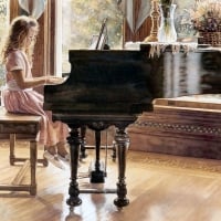 Little Girl at the Piano F