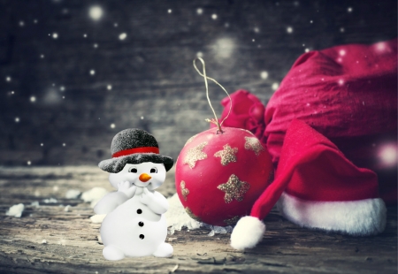 â—•â€¿â—• - snowman, holidays, gretings, cute