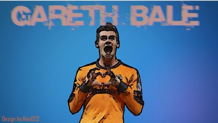 Gareth Bale - bale, real madrid, cartoon, gareth