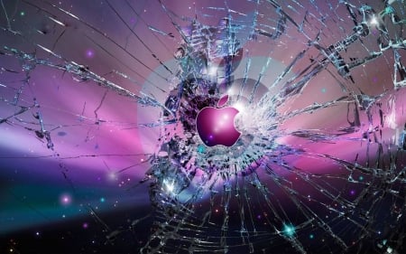 smashing apple - fantasy, cool, fun, smashing apple, abstract